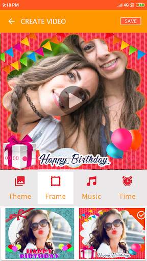 Birthday Video with Photo and Song screenshot 1