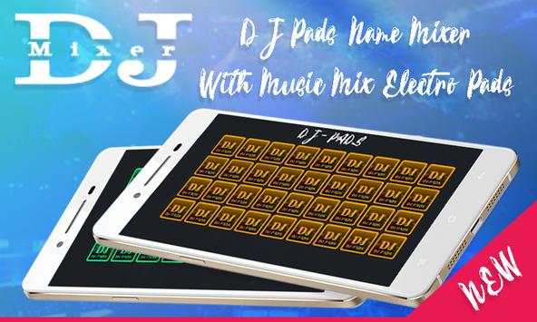 DJ Pads Name Mixer With Music Mix Electro Pads screenshot 1