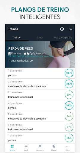 Fitness Treino para GYM & Casa screenshot 1