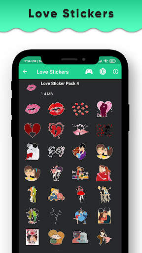 Romantic Stickers for Whatsapp - Love Stickers App screenshot 2