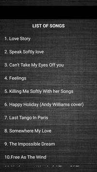 Andy Williams Best Songs screenshot 1