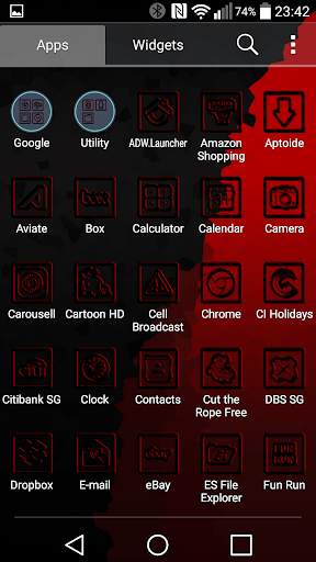 Patti Bills DarkRed Icon Pack screenshot 5