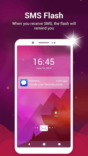 Turn on flashlight, Flash on call and sms Blinking screenshot 2