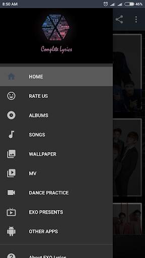 EXO Lyrics (Offline) screenshot 1