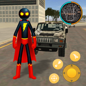 Superhero Stickman Rope icon