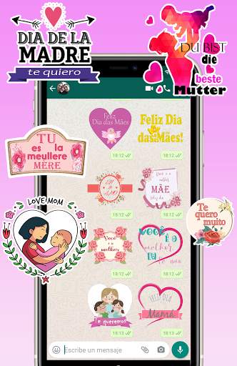 🌸👩‍👦Stickers dia de la madre para WhatsApp screenshot 1