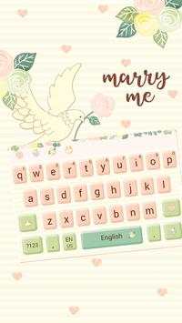Marry Me Keyboard स्क्रीनशॉट 1