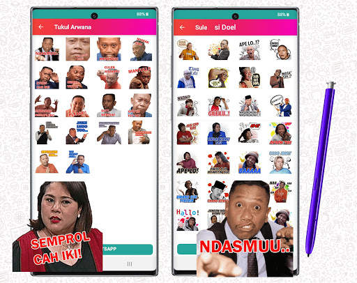 WAStickerApps Komedian Cute Pelawak WA Sticker screenshot 5