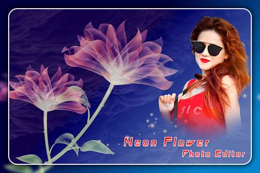 Neon Flower Photo Editor скриншот 4