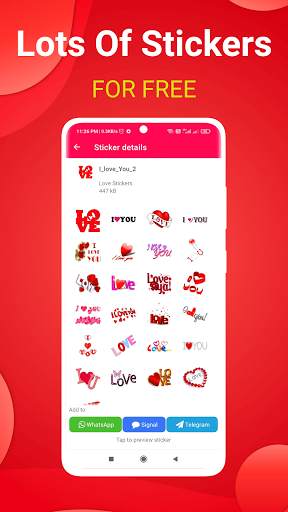 Love Stickers For Signal, WhatsApp & Telegram screenshot 4