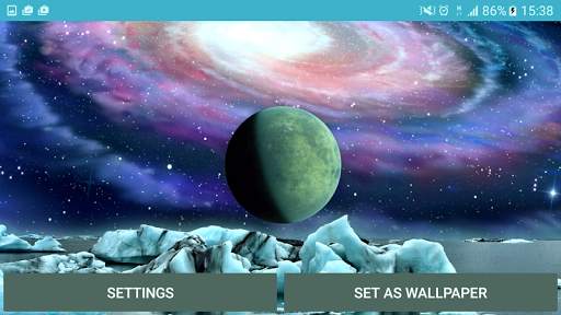 Space Landscape 3D wallpaper screenshot 3