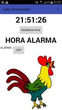 Gallo despertador screenshot 1