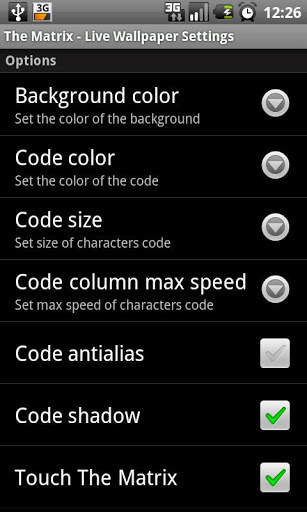 Live Wallpaper of Matrix screenshot 2