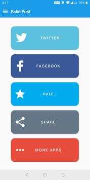 Fake Posts Maker for Tweets & Facebook screenshot 1