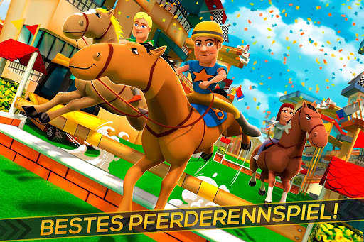 Pferde Reiten Jockey – Gratis-Rennspiel Simulator screenshot 1