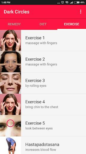 Eye Care - Eye Exercises, Dark Circles, Eyebrows screenshot 3