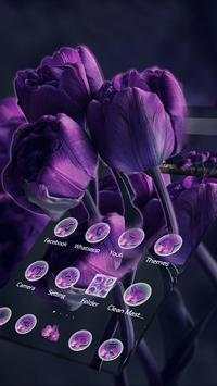 Purple Tulip Flower Theme screenshot 5