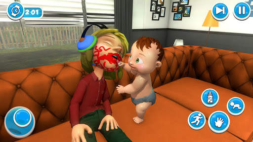 Virtual Baby Mother Simulator- Family Games screenshot 2