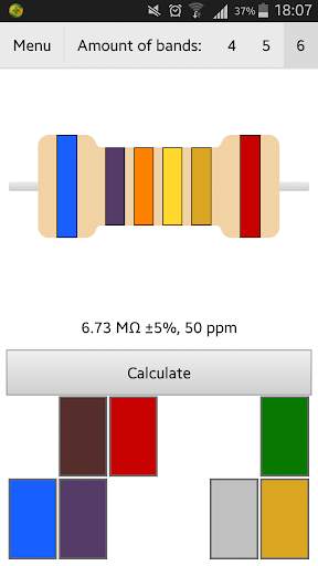 Resistor Color Code screenshot 2