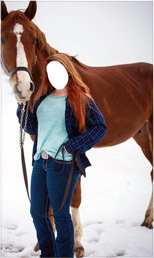 Girl Horse Photo Suit New screenshot 1