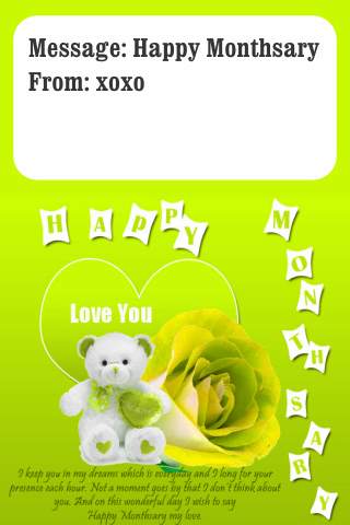 Happy Monthsary Wishes screenshot 2