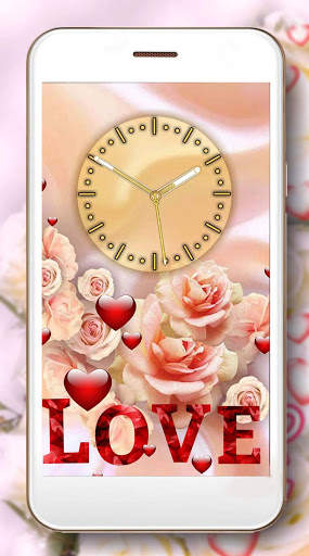 Love Roses Clock screenshot 2