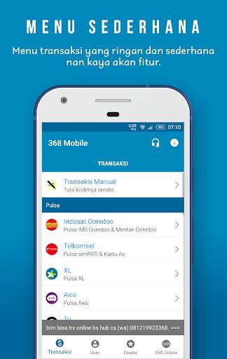 368 Mobile - Satu Chip Untuk Semua Operator screenshot 1