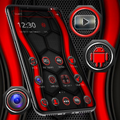 Red and Black Launcher Theme icon