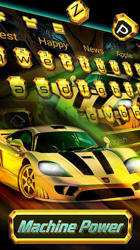 Big Yellow Bee Speed Car Keyboard स्क्रीनशॉट 2