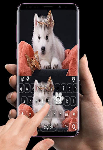 Siberian Husky Puppies Keyboard स्क्रीनशॉट 6