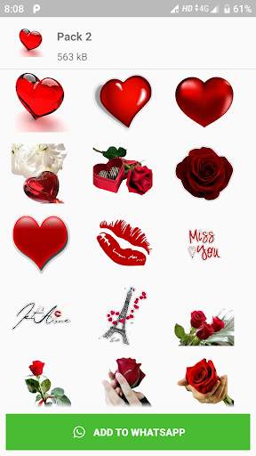 WAStickerApps Love ❤️ Love Sticker for WhatsApp screenshot 3