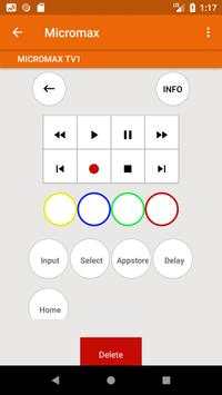 Micromax TV Remote Control 7 تصوير الشاشة