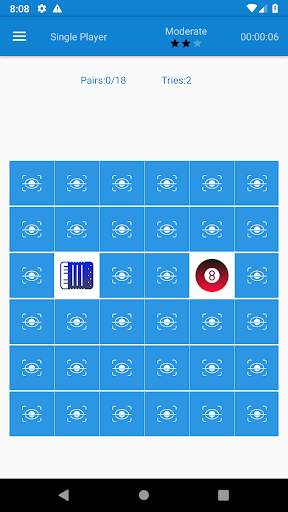 Memory game screenshot 3