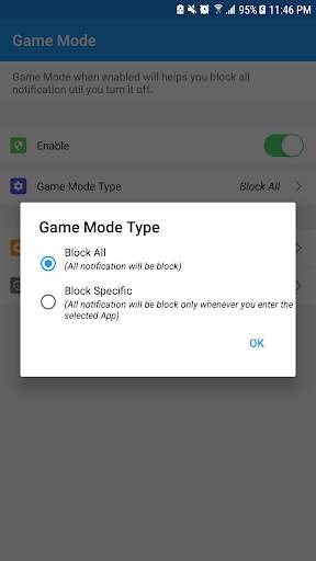 Game Mode & Block Notification screenshot 2