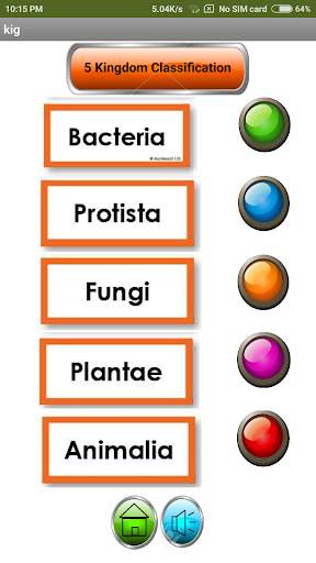 5 Kingdom Classification screenshot 3