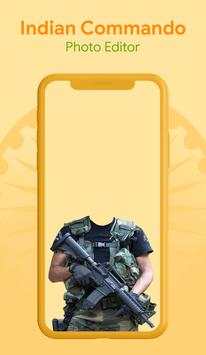 Commando Photo Suit Editor 3 تصوير الشاشة