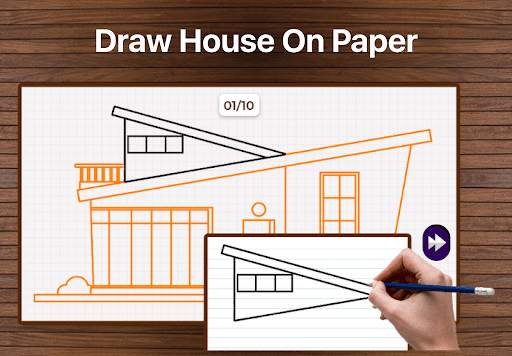 House Draw Step By Step скриншот 3