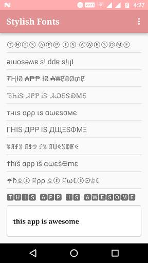 Stylish & Fancy Fonts/Text screenshot 1