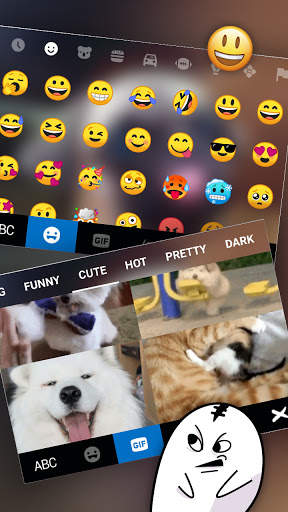 Latar Belakang Keyboard Cute Tongue Pug screenshot 4