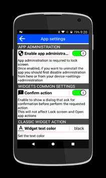 Screen lock & reboot widget screenshot 7