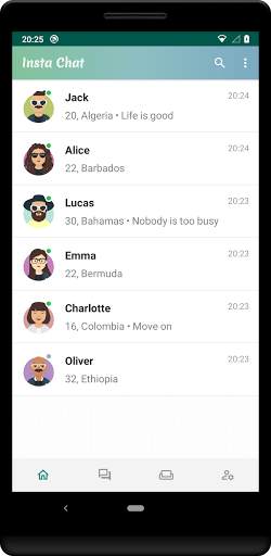 InstaChat Messenger (No Login) screenshot 1