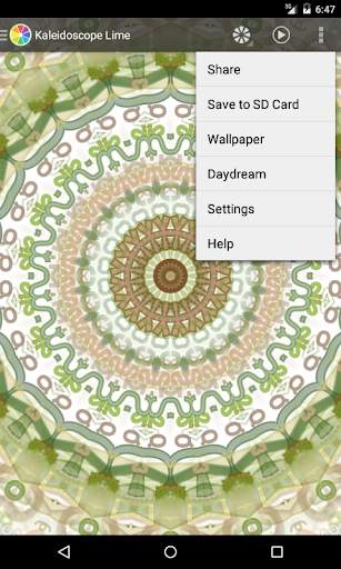 Kaleidoscope Lime 7 تصوير الشاشة