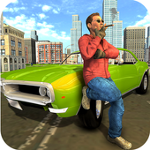 Gangster Crime City Car Driving Simulator icon