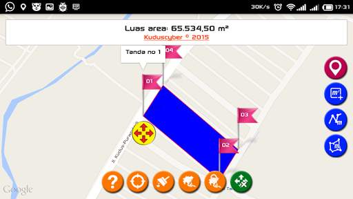 Aplikasi Penghitung Luas Tanah screenshot 2