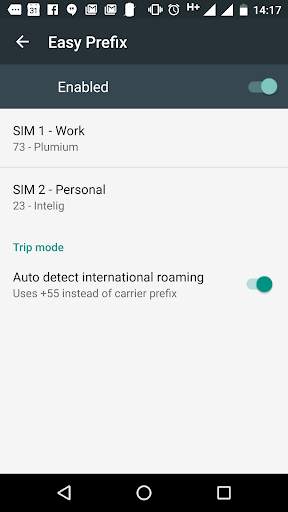 Motorola Easy Prefix screenshot 2