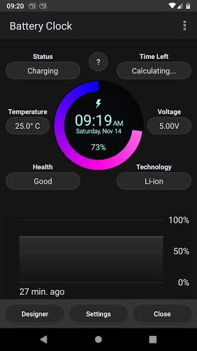Battery Clock screenshot 2