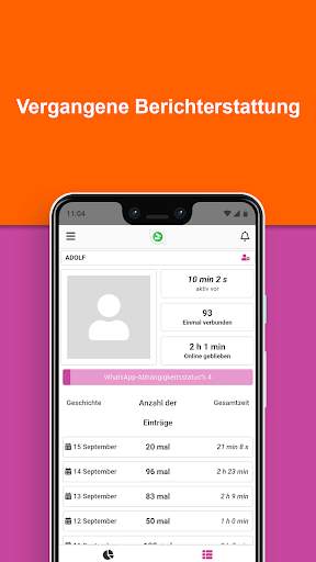Analyse der App-Nutzung: Tracker für WhatsApp screenshot 3