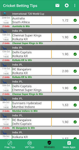 VIP Betting Tips - Cricket screenshot 3
