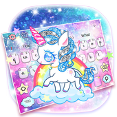 Motyw klawiaturowy Pink Baby Unicorn icon