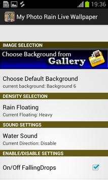 My Photo Rain live wallpaper screenshot 3